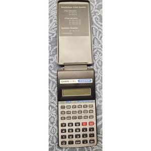 Casio FX-95US Equation Calculator With Attached Case Used‎ Tested Works